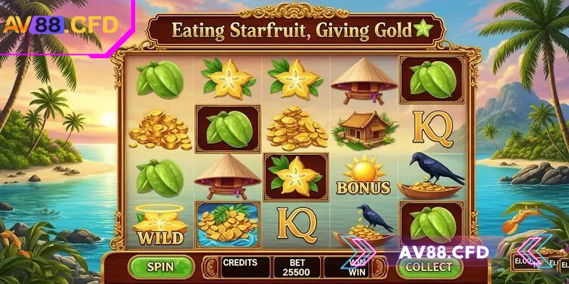 Ăn khế trả vàng AV88 – Siêu phẩm dân gian với jackpot khủng 2 Hũ jackpot cực khủng tròn ăn khế trả vàng AV88